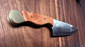 8 inch Chef’s Knife - Curly Maple & Brass